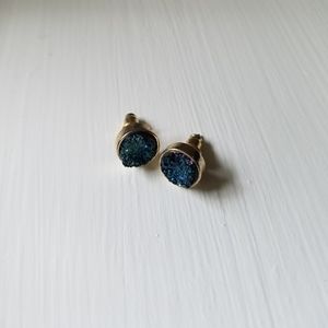 Rough Gem Stud Earrings